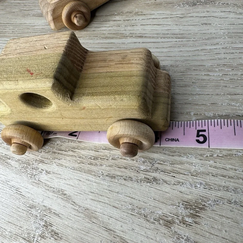Handmade Carved Wood Cars Set of‎ 2 Race Car / Model T - Toysforblessings